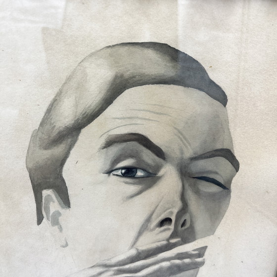 Image 1 of Ritratto di un uomo firmato ES