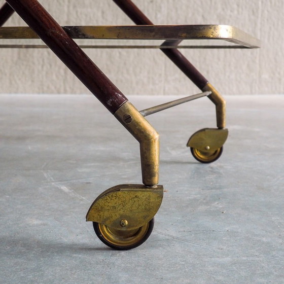 1950s Italian Bar Trolley, Attributed to Cesare Lacca – Bar carts, Wood (photo 9 of 19)
