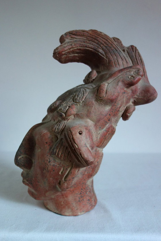 Image 1 of Ancient Mayan head sculpture of King Pakal