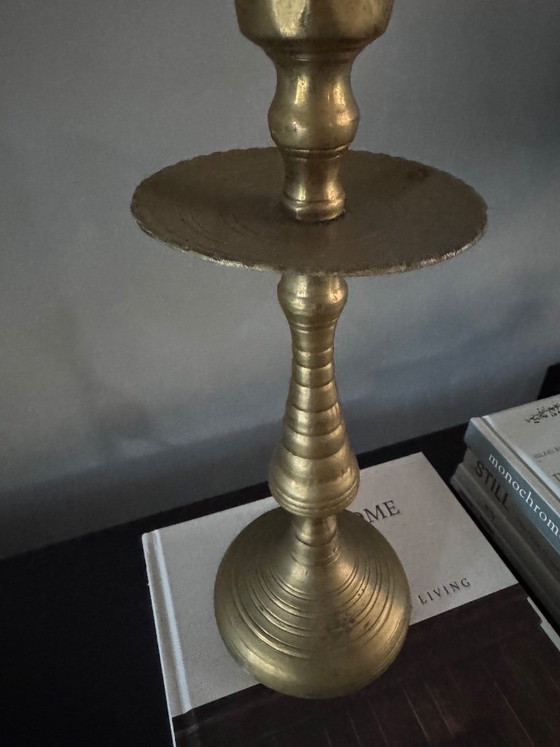 Image 1 of Heavy copper handmade Moroccan Candle Holder Marrakech Bohemian