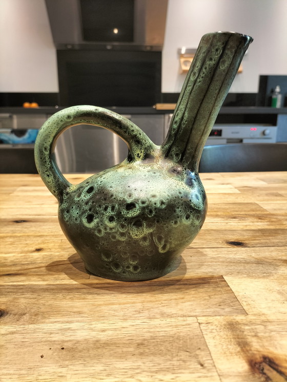 Image 1 of Vintage Signed Ceramic Pitcher