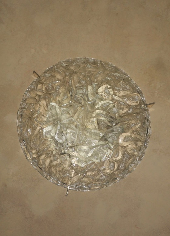 Image 1 of Plafón Kaiser Leuchten de vidrio y latón, años 70