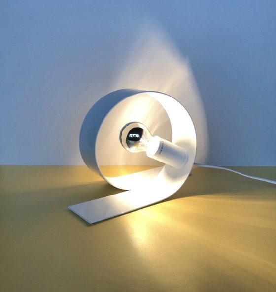 Image 1 of Massive - Made in Belgium - Looping lamp - table lamp - white lacquered - 90's