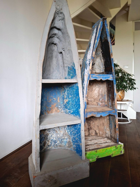 Image 1 of Armoire de bateau en bois de teck recyclé 150 cm