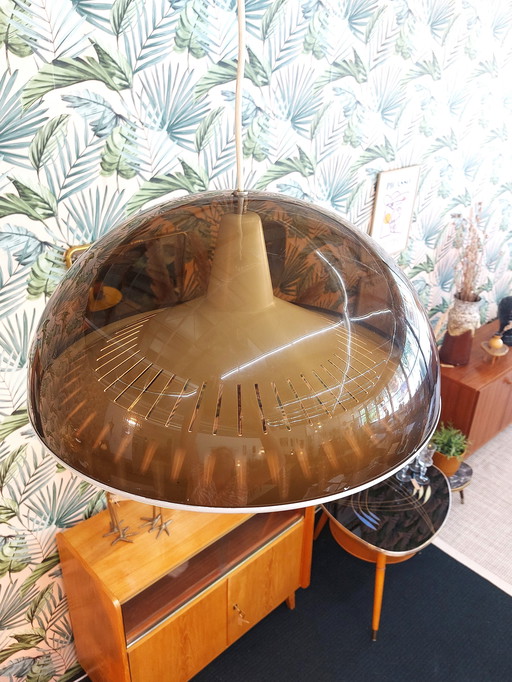 Lampe pendante vintage de l'ère spatiale 1970 Italie