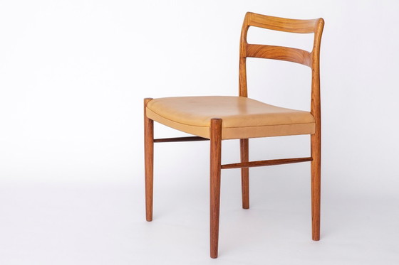 Image 1 of Vintage Danish Desk Chair by Søren Willadsen Furniture, 1960s–70s, Rosewood Frame with Original Beige Faux Leather