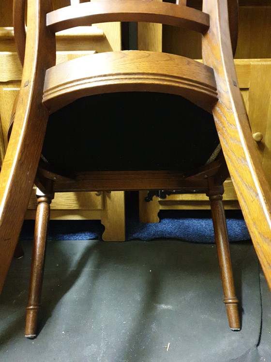 Image 1 of 4 fauteuils de salle à manger Art Nouveau Bannink