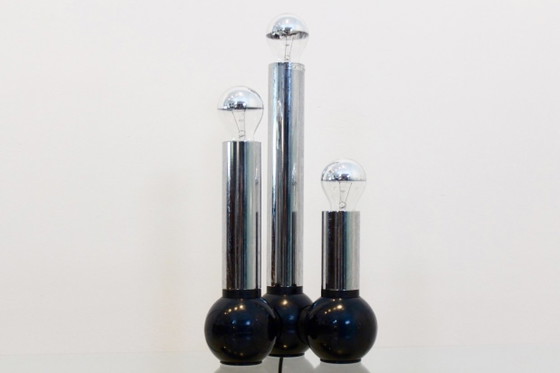 Targetti Sankey Tischlampe, Tischlampen, Kunststoff, Chrom (Foto 7 von 8)