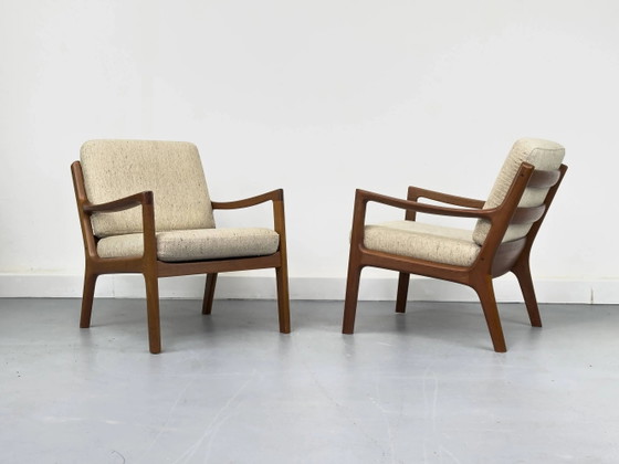 Senator Fauteuils in Teak en Wol van Ole Wanscher voor Cado, Set van 2 – Wool, Mid Century Modern (photo 25 of 25)