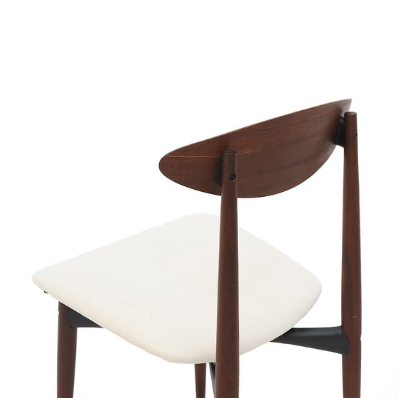 Image 1 of 8 chaises en teck et velours par Amma, 1960s