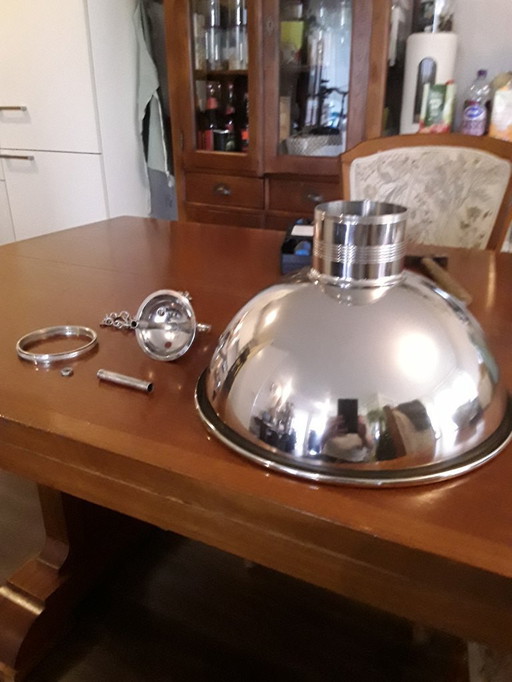 Everest pendant lamp, antique silver