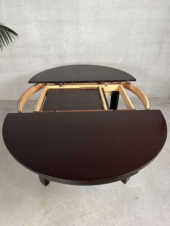 Image 1 of Adjustable vintage dining table (round/oval) - 1970s