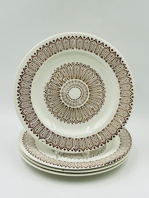 Juego de cuatro platos llanos Boch Ronda, 1970 – servies, Ceramic (photo 2 of 7)