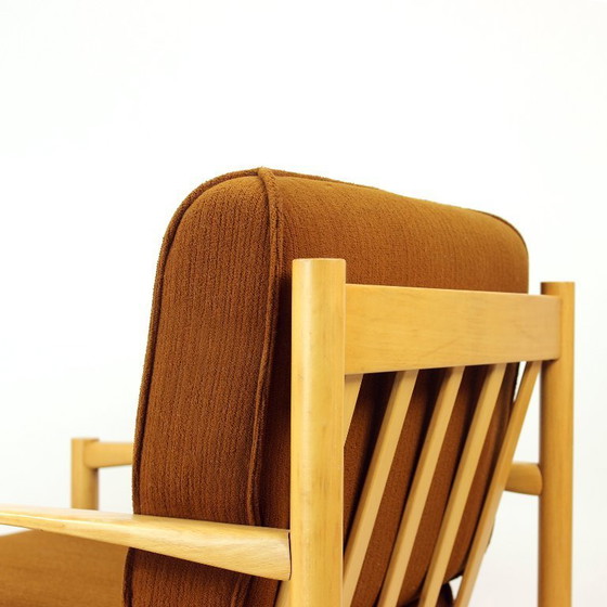 Image 1 of  Elegant Lounge Chair In Oak, Czechoslovakia 1960s, 4 Available