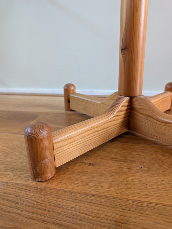 Image 1 of vintage Deense staande kapstok massief hout 