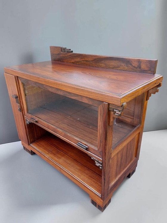 Credenza scolastica di Amsterdam, mobile Art Déco – Credenze, Wood, Glass (photo 3 of 11)