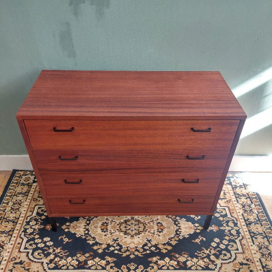 Cassettiera Lucky Vintage Simpla Lux – Anni '60 – MCM – Cassettiere, Wood (photo 5 of 9)