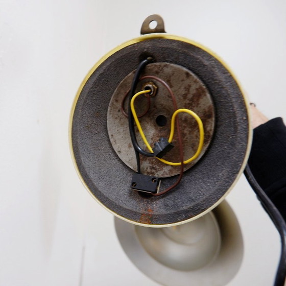 Image 1 of Lámpara de sobremesa o aplique Milano de Stilux en lacado blanco crema con detalles en latón