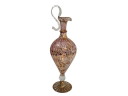Elegante Ampolla in Vetro di Murano Rosa e Decori Dorati – Lavorazione Artigianale Vintage