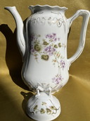 Vintage theepot bloemen 1616