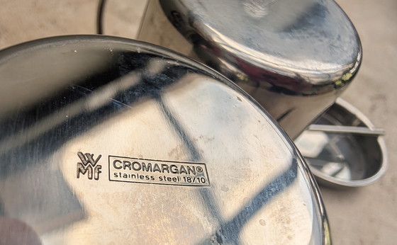 Image 1 of Set zucchero e latte WMF Chromargan Design in acciaio inox