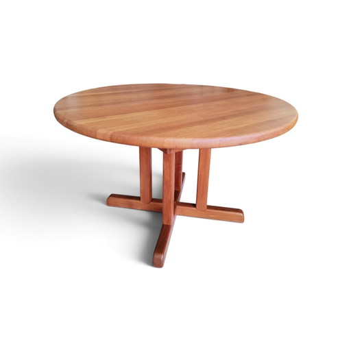 Vintage Danish teak extendable dining table 120cm, Rosengaarden – eettafels, Wood