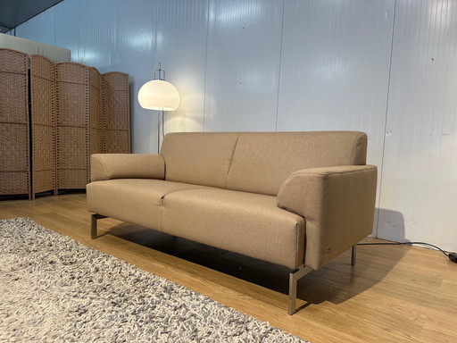 ZGAN Beige Rolf Benz 310 2 places - pieds en acier inoxydable