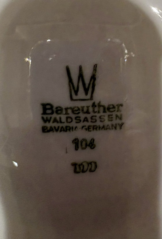 Image 1 of 4 assiettes à huîtres vintage - Bareuther Waldsassen Bavière