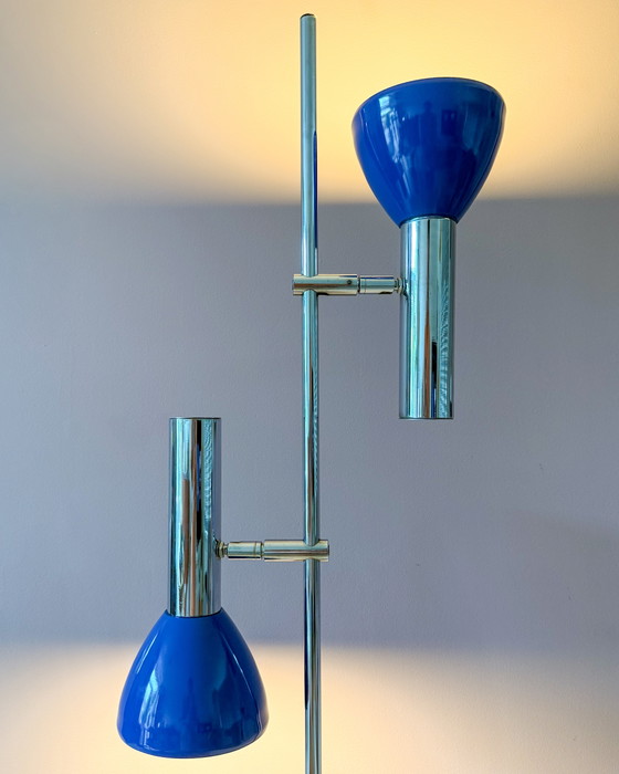 Image 1 of Lampada da terra vintage con due faretti