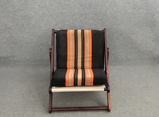 Image 1 of CHAISE MID CENTURY DANISH DESIGN 60s TEAK VINTAGE RETRO