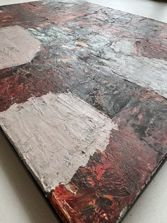 Image 1 of Tableau abstrait années 50