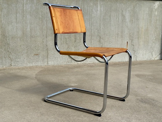 SET di 2 sedie di design vintage THONET | MART STAM | S33 – Sedie da pranzo, Pelle (photo 2 of 15)