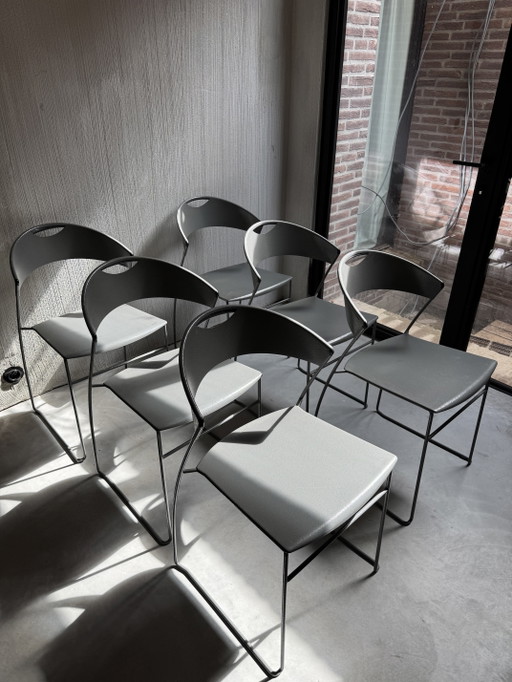 6 sillas Baleri Italia- Juliette – eetkamerstoelen, Metal (photo 2 of 7)