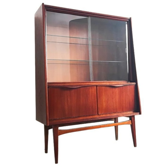 Image 1 of Elegante vetrina danese di design vintage di metà secolo, in teak, anni '60.