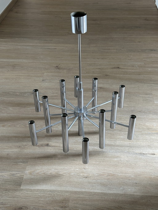 1960s chandelier, "Sciolari" style