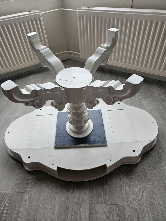 Image 1 of Brocante French style table, hand-painted - unique model