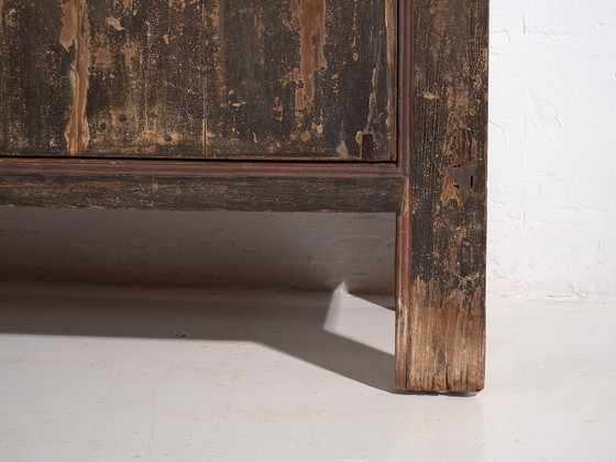 Buffet bas ancien style wabi sabi (c.1900) #24, Bois, Fer, Noir (photo 52 sur 57)