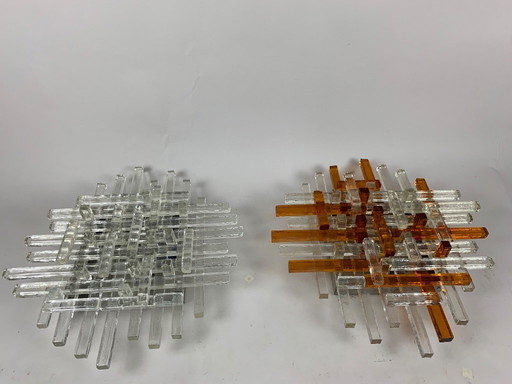 Poliarte pair of sconces / wall decor 