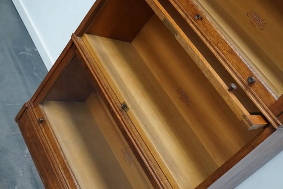 Image 1 of Librería de roble alemán con puertas correderas al estilo de Globe Wernicke, ca. 1900