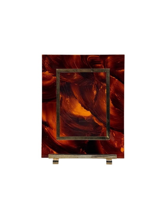 Image 1 of Bilderrahmen aus Acrylglas im Hollywood-Regency-Stil, im Stil von Gabriella Crespi, Italien, 1970er Jahre