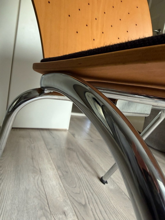Characterful Scandi-retro chair, Conference chairs, Wood, Beige (photo 4 of 5)
