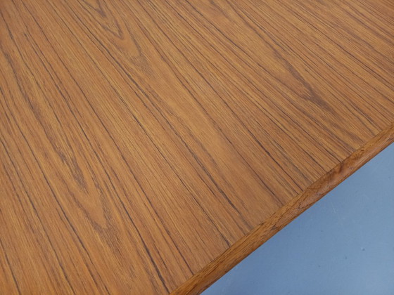 Image 1 of Rectangular dining table in vintage Scandinavian style, made of teak and melamine, from the 1950s and 60s.