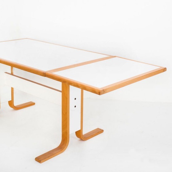 Vintage Scandinavian Beech Table With Extension. Sweden, 1980s. – Dining tables, Wood (photo 7 of 14)
