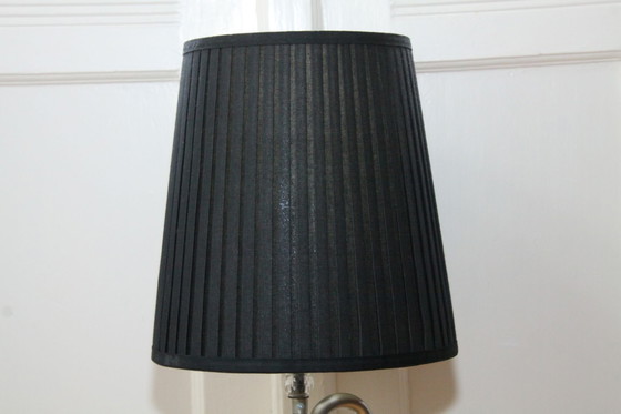 Image 1 of Trompetlamp Vloerlamp Zilver Zwart 100% Duurzaam Uniek