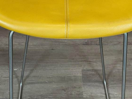 Image 1 of 4x Moroso Fjord bar stool yellow