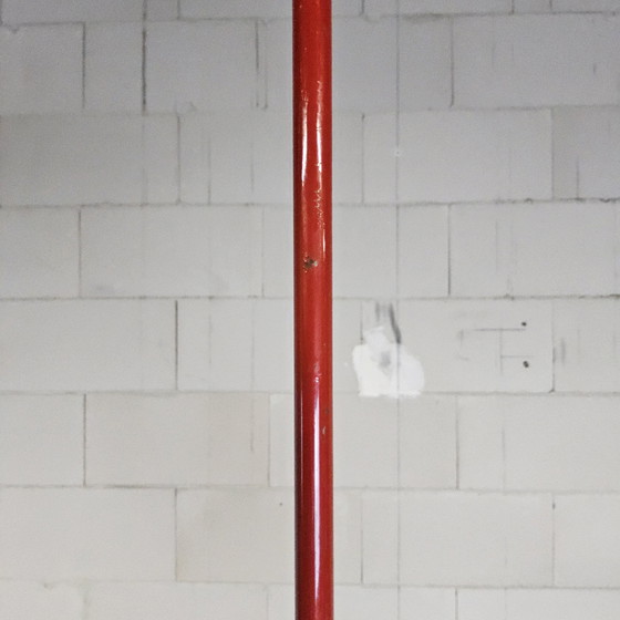 Image 1 of Vintage Red Space Age Pendant Lamp / Chandelier (stilnovo) Sputnik (Italian design)