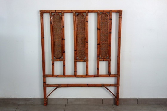 Bamboo and Cane Headboard, 1970s – Bedroom accessories, Rattan, Wicker (photo 2 of 12)