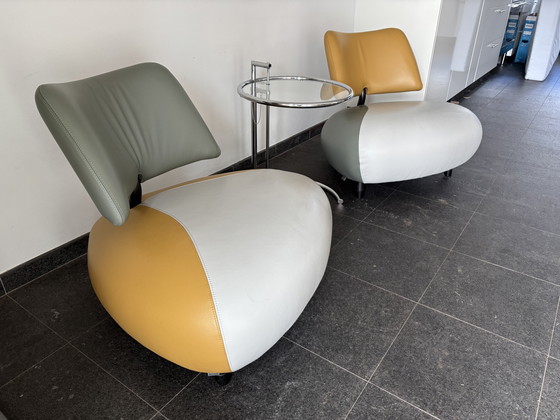 Image 1 of Sillón Leolux Pallone color ámbar