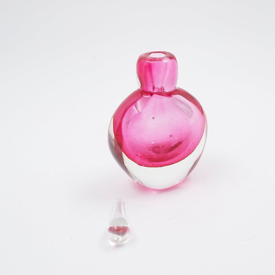 Image 1 of Flacon de parfum "Sommerso" en verre rose et transparent