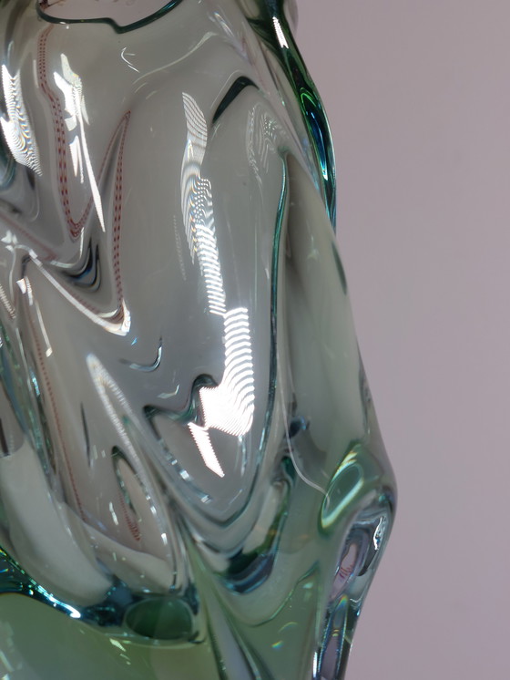 Image 1 of Vintage Mid Century Jan Beranek Glass Vase, Czech Republic